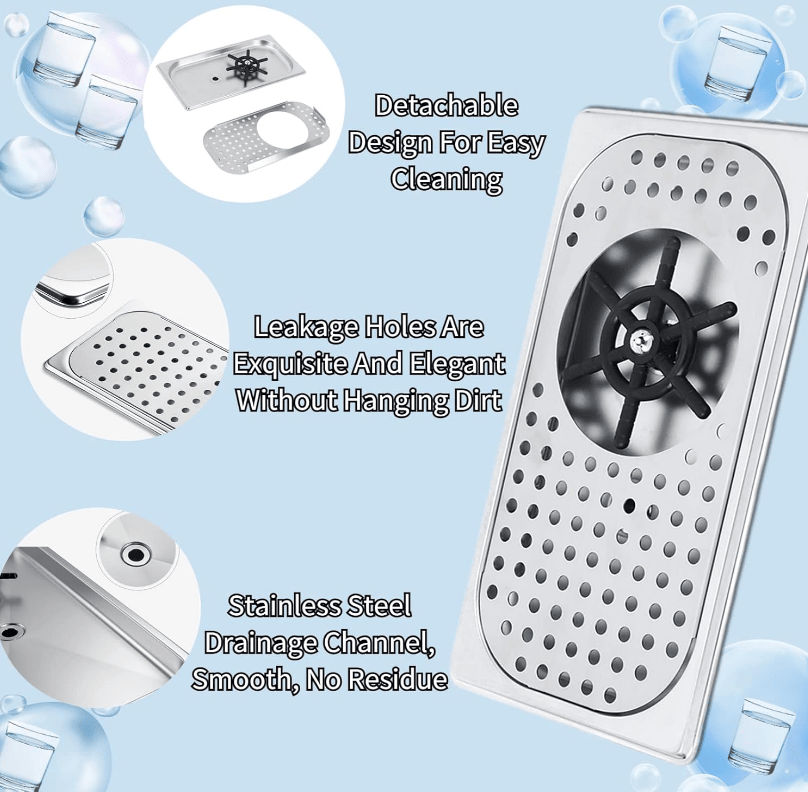 PSFC121 coffee cup cleaner, baby bottle cleaner, kitchen sink accessories, SUS water pot rinse, kitchen cleaning equipment, bar glass rinse accessories, Kitchen sink glass dishwasher high pressure