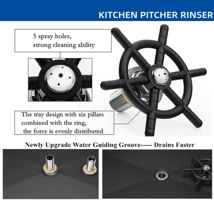 PSFC121 coffee cup cleaner, baby bottle cleaner, kitchen sink accessories, SUS water pot rinse, kitchen cleaning equipment, bar glass rinse accessories, Kitchen sink glass dishwasher high pressure