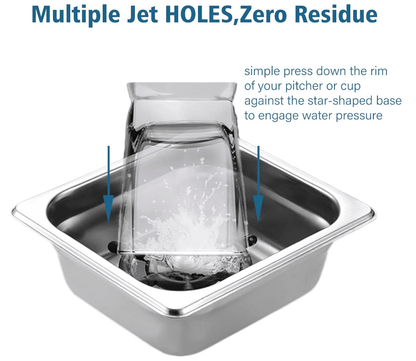 PSFC101 Coffee Cup Cleaner Baby Bottle Cleaner Kitchen Cleaning Equipment Glass cup washer, high pressure washing cupware SUS water pot washing beer cup milk cup strong cleaning machine household