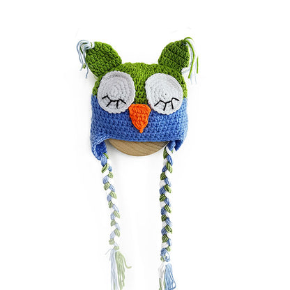 Baby Knitted Beanie Cute Owl with Big EarsHat Photo Prop for Baby Boys Girls