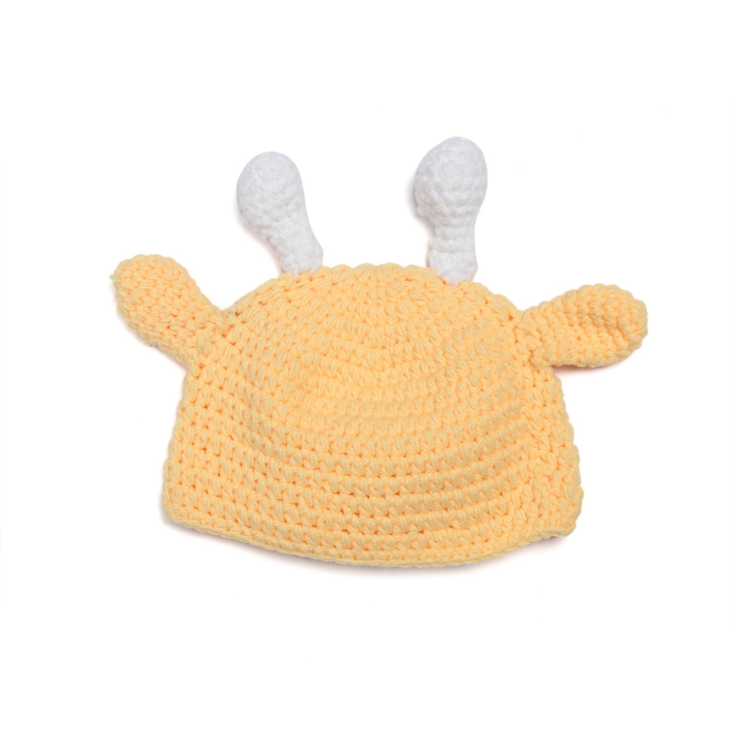 Baby Crochet Earflap Pilot Hats Photo Prop Big Yellow Deer Beanie Cap Winter Warm Knit Caps for Toddlers Baby Girls and Boys