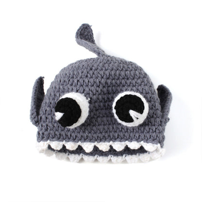 Baby Knitted Beanie Cute Hat Shark Hat Photo Prop for Baby Boys Girls