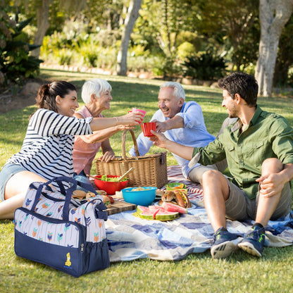 5Pcs Baby Nappy Diaper Bags Set Mummy Diaper Handbags with Diaper Pad Food Bag Bottle Bag Travel Tote Bags For Mom Dad