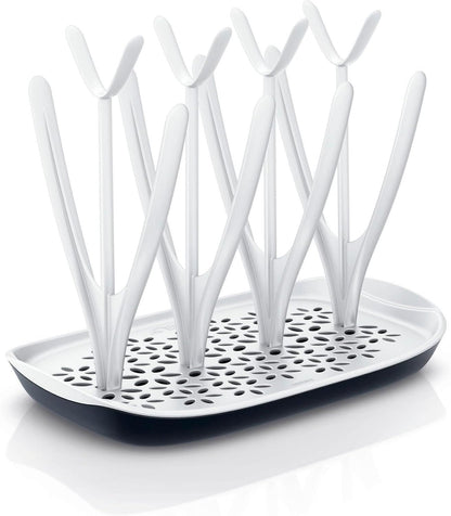 Bottle Drying Rack Space Saving Countertop Baby Bottle Holder, Drying Rack for Baby Bottles Accessories - Stores Up to 12 Bottles, Dishwasher Safe