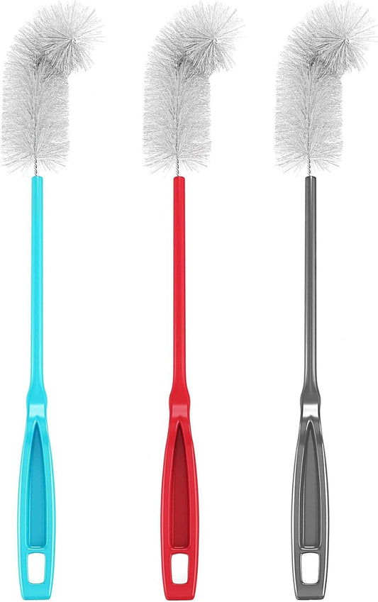 16 inch Long All-Round Bottle Cleaner Brush for Baby, Beer or Wine Bottles, Wine Glasses, Travel Mugs, Stanley Cups, and Camp Mugs. Long Bottle Brush (3 Pack)